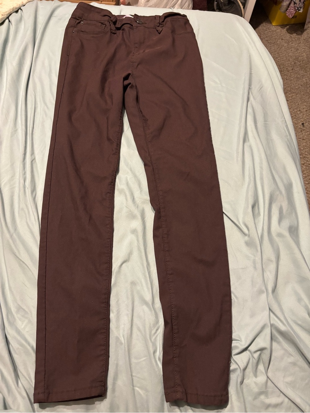 YMI WoMen's Brown Straight-Leg Pants Small